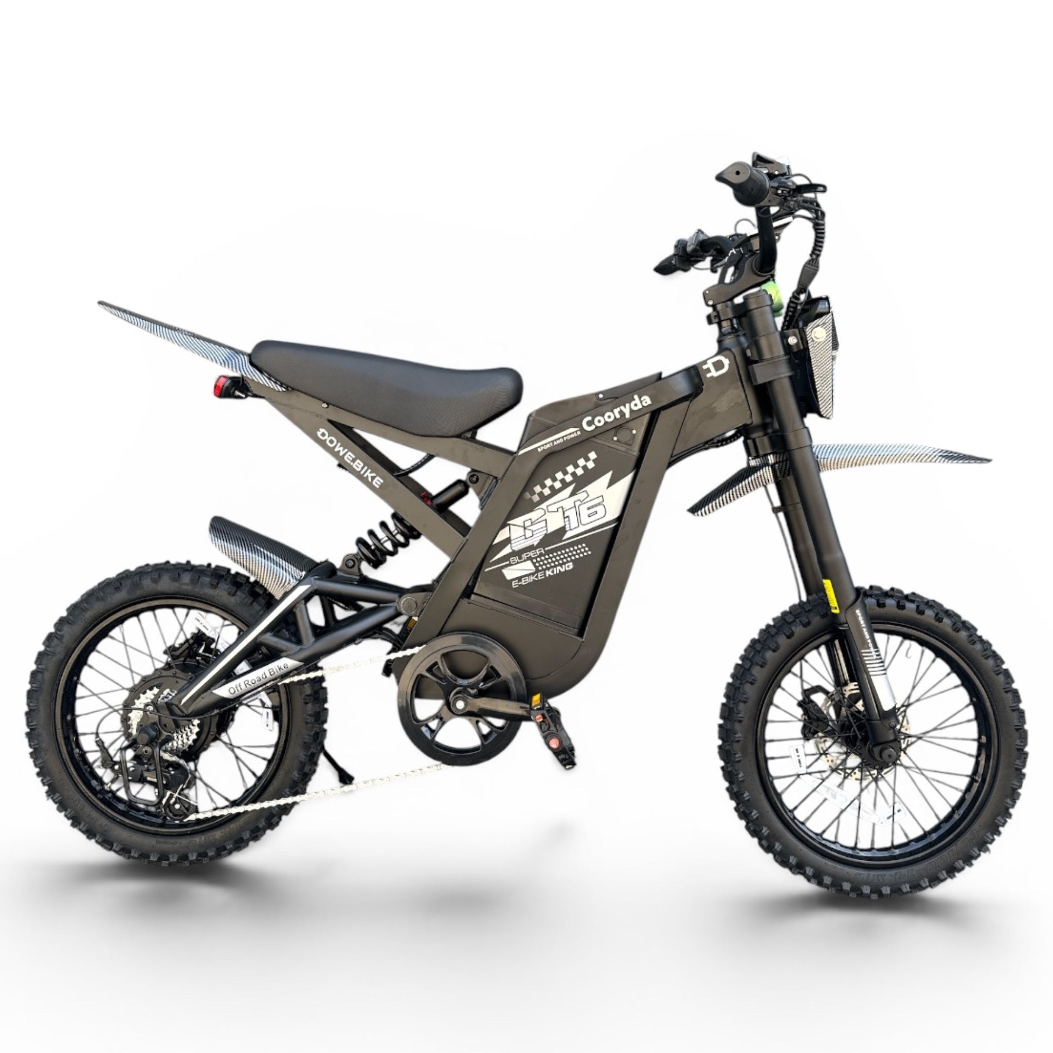 GT16 mini Elektrische Skinny bike Grijs - 16 Inch – 250W – 20Ah – tot 100km Actieradius – Rijklaar NL - Dowe Fitbike
