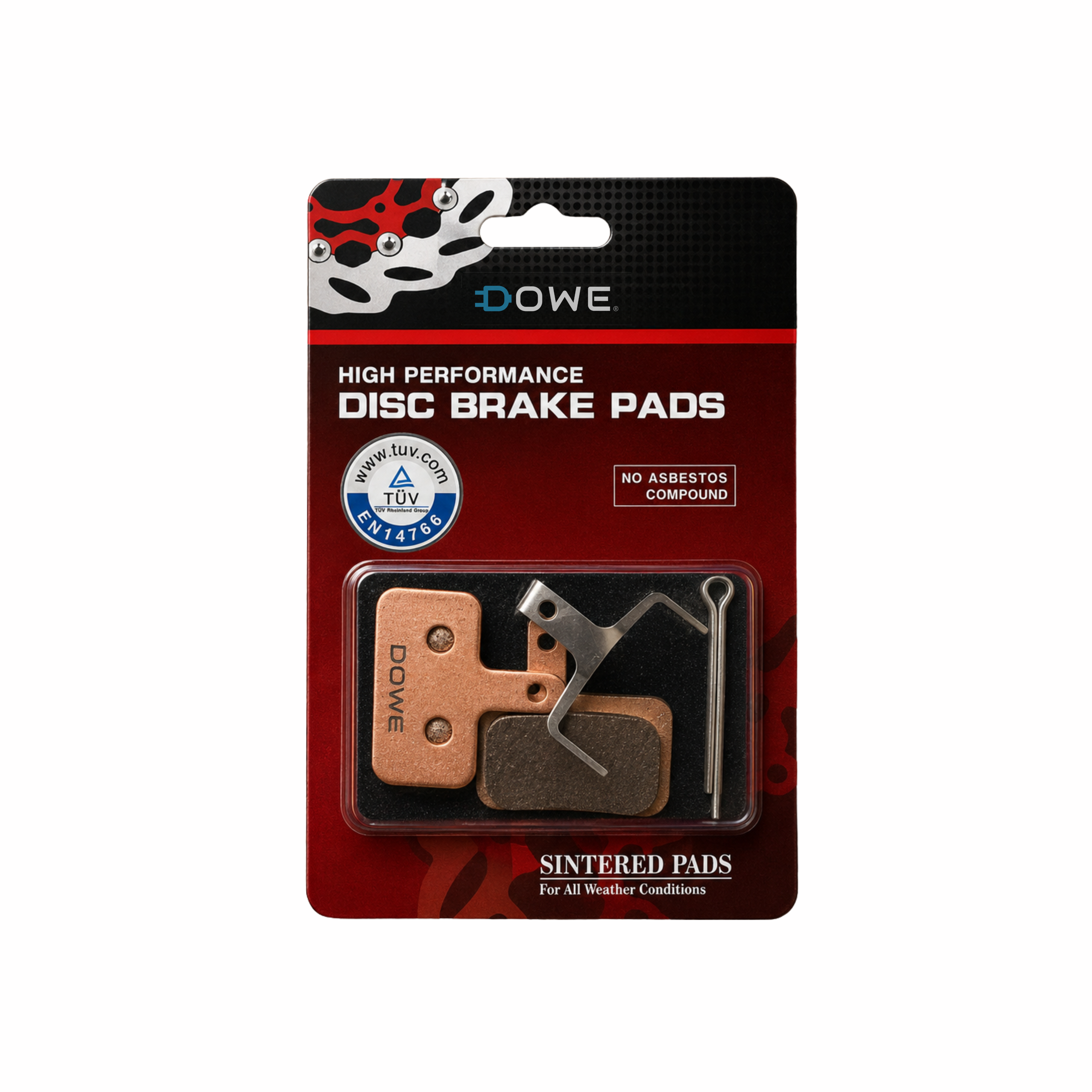 Ouxi V8 / V20-Pro Fatbike Remblokken Gesinterd – Voor Logan Hydraulische Schijfremmen – Slijtvast & Hoge Remkracht - Compleet