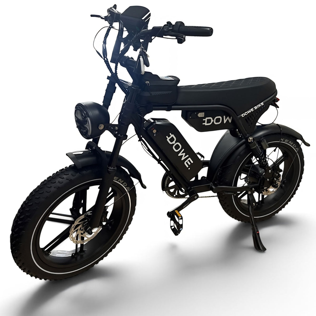 Dowe Ultra Max Fatbike zwart – volledig zijaanzicht