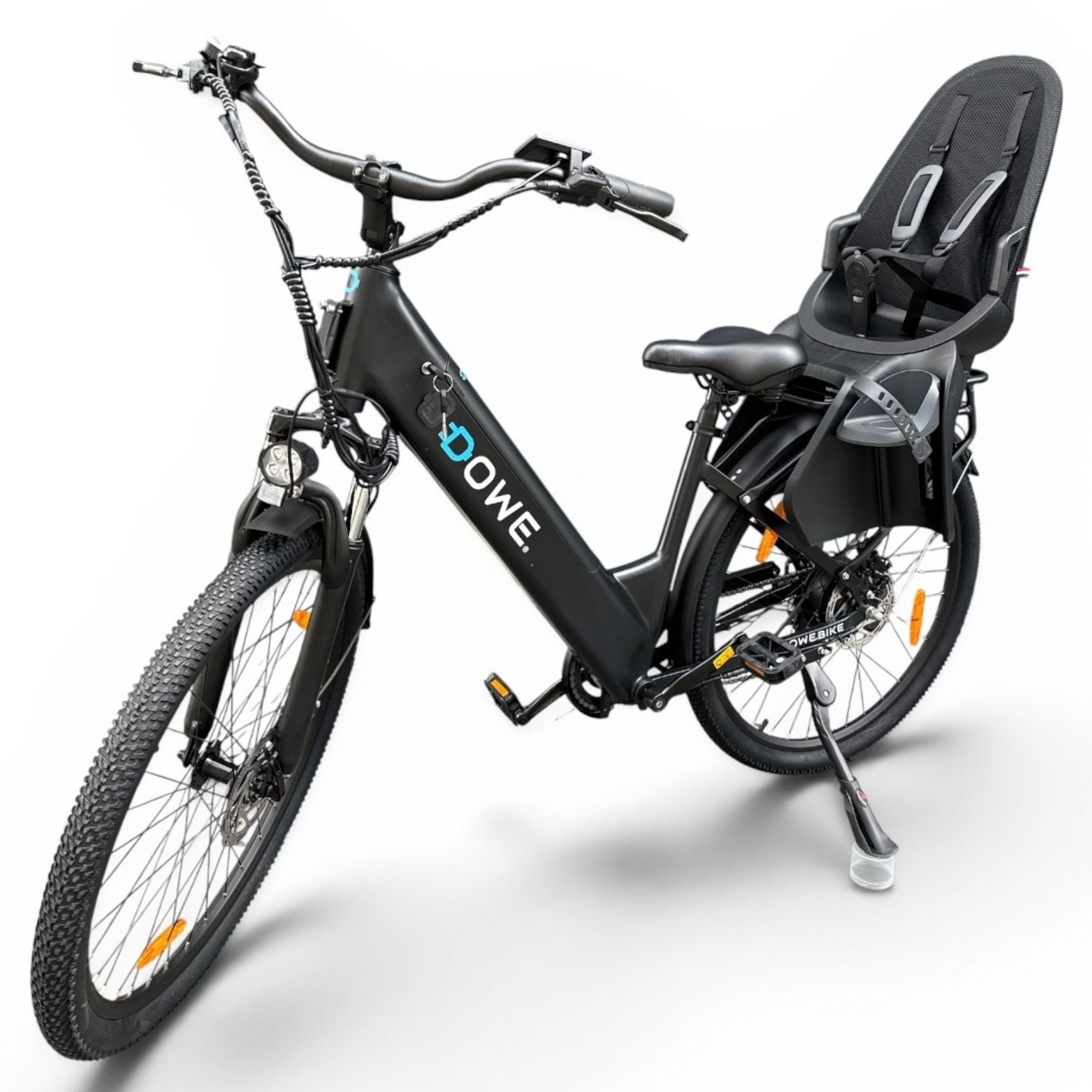Dowe Zenca Pro Elektrische Citybike + Kinderzitje | 18Ah Accu, 250W Motor - Hydaurlische remmen | Grote Actieradius - Rijklaar