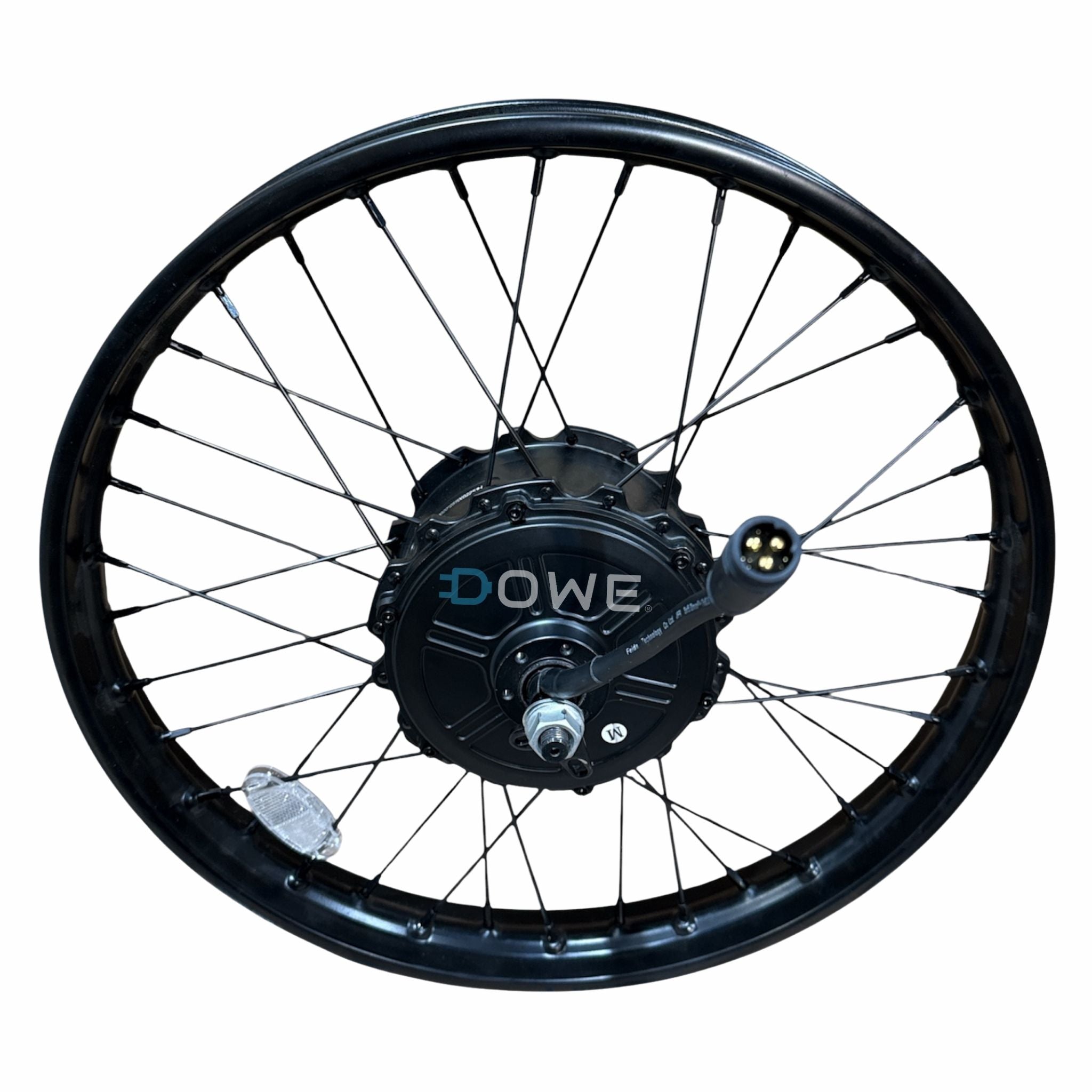 Achterwiel met Motor voor OUXI GT2000 Fatbike – Complete E-Bike Hub Motor Wiel - Zwarte stekker
