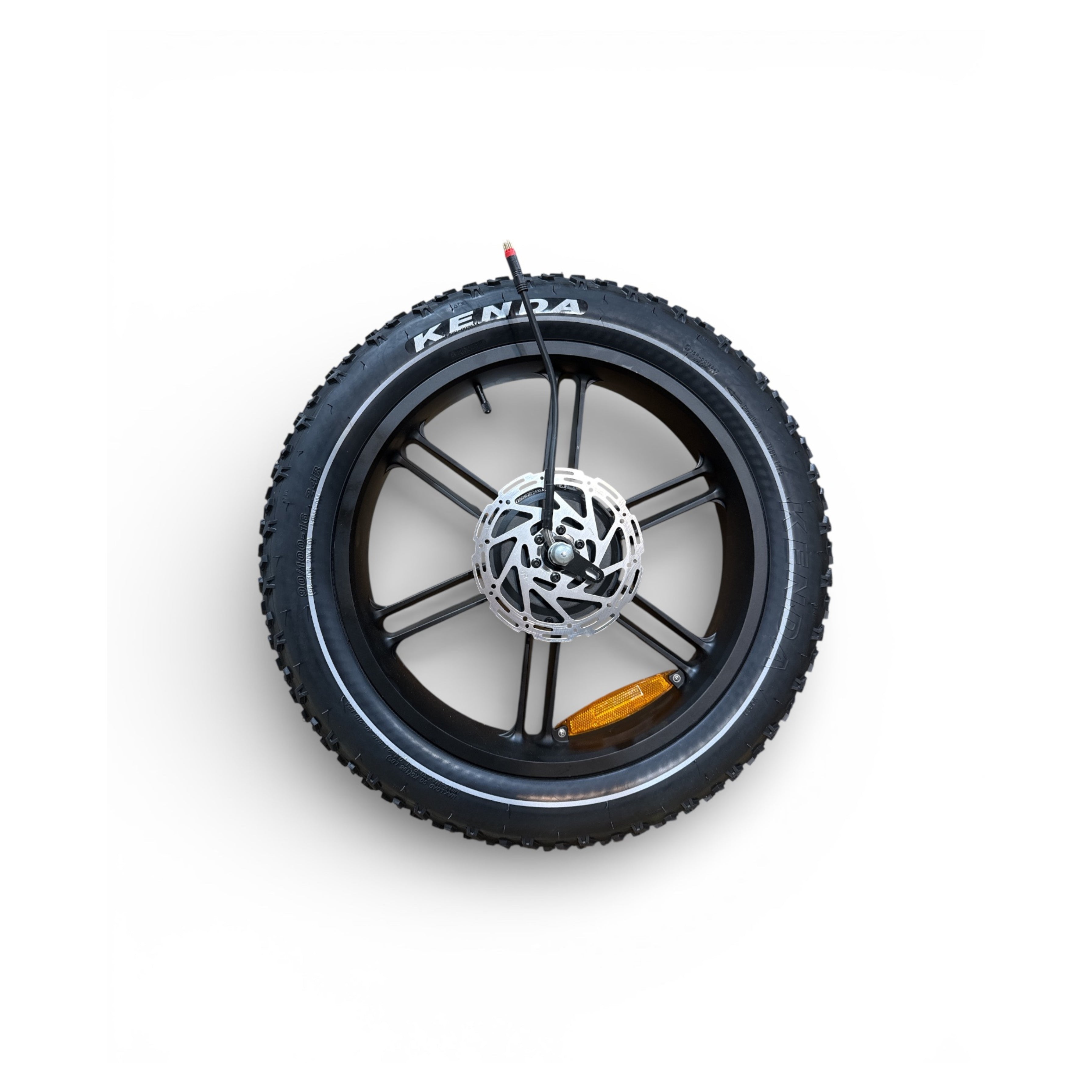 Achtervelg Fatbike Compleet met motor OUXI V8 DUBBELE ACCU - OUXI Q8, OUXI V8 ULTRA MAX + cassette en remschijf + Kenda buiten & binnenband | "RODE PLUG"